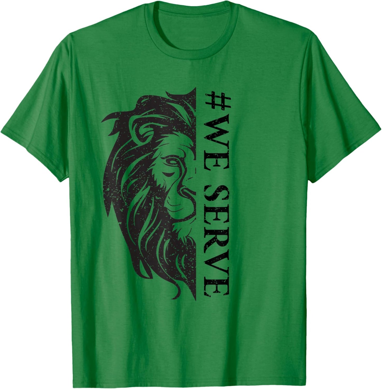 We Serve Lions Vintage Lions Club International T-Shirt - T-Shirt | Irish Green