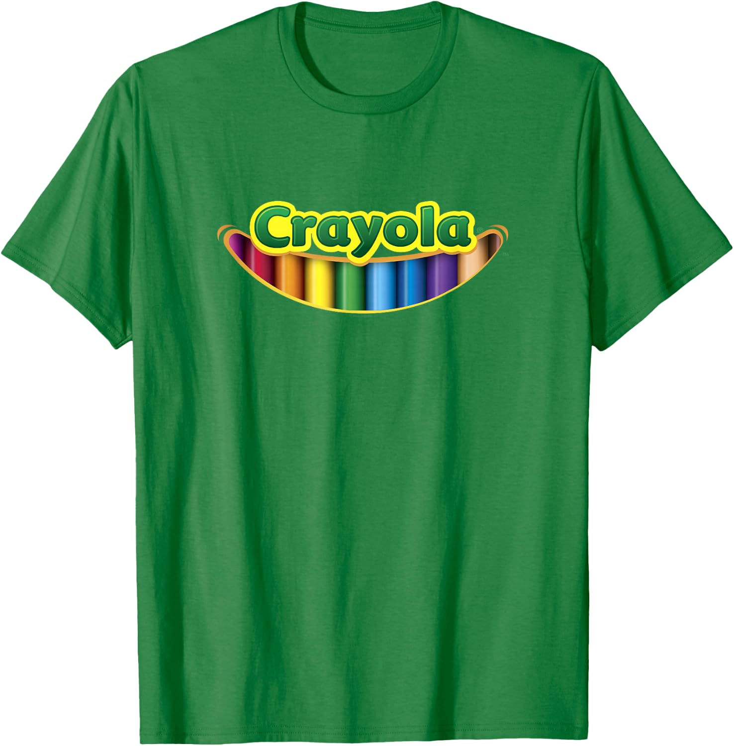 Crayola Smile Colored Pencils Classic Logo T-Shirt - T-Shirt | Irish Green