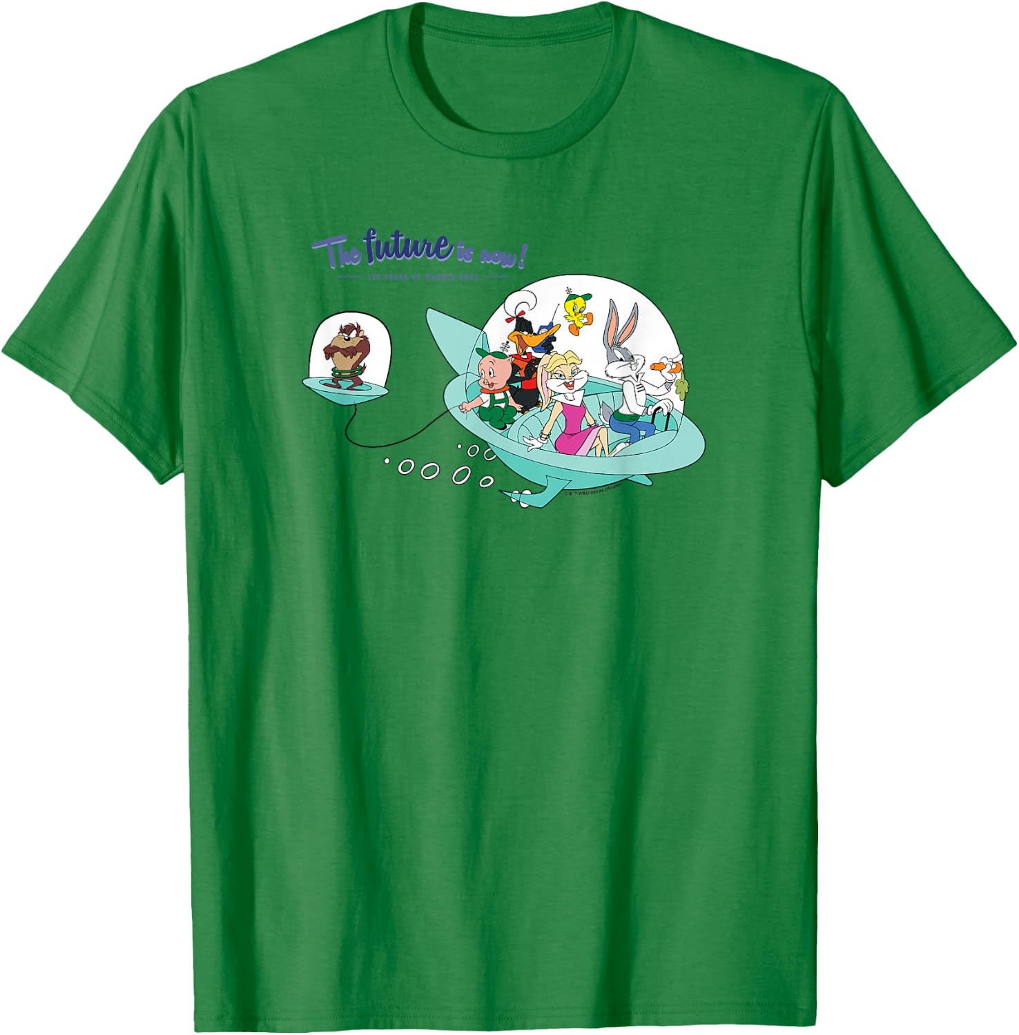 WB 100 Looney Tunes Group Shot The Future Is Now! Special T-Shirt - T-Shirt | Irish Green
