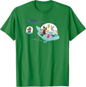 WB 100 Looney Tunes Group Shot The Future Is Now! Special T-Shirt - T-Shirt | Irish Green