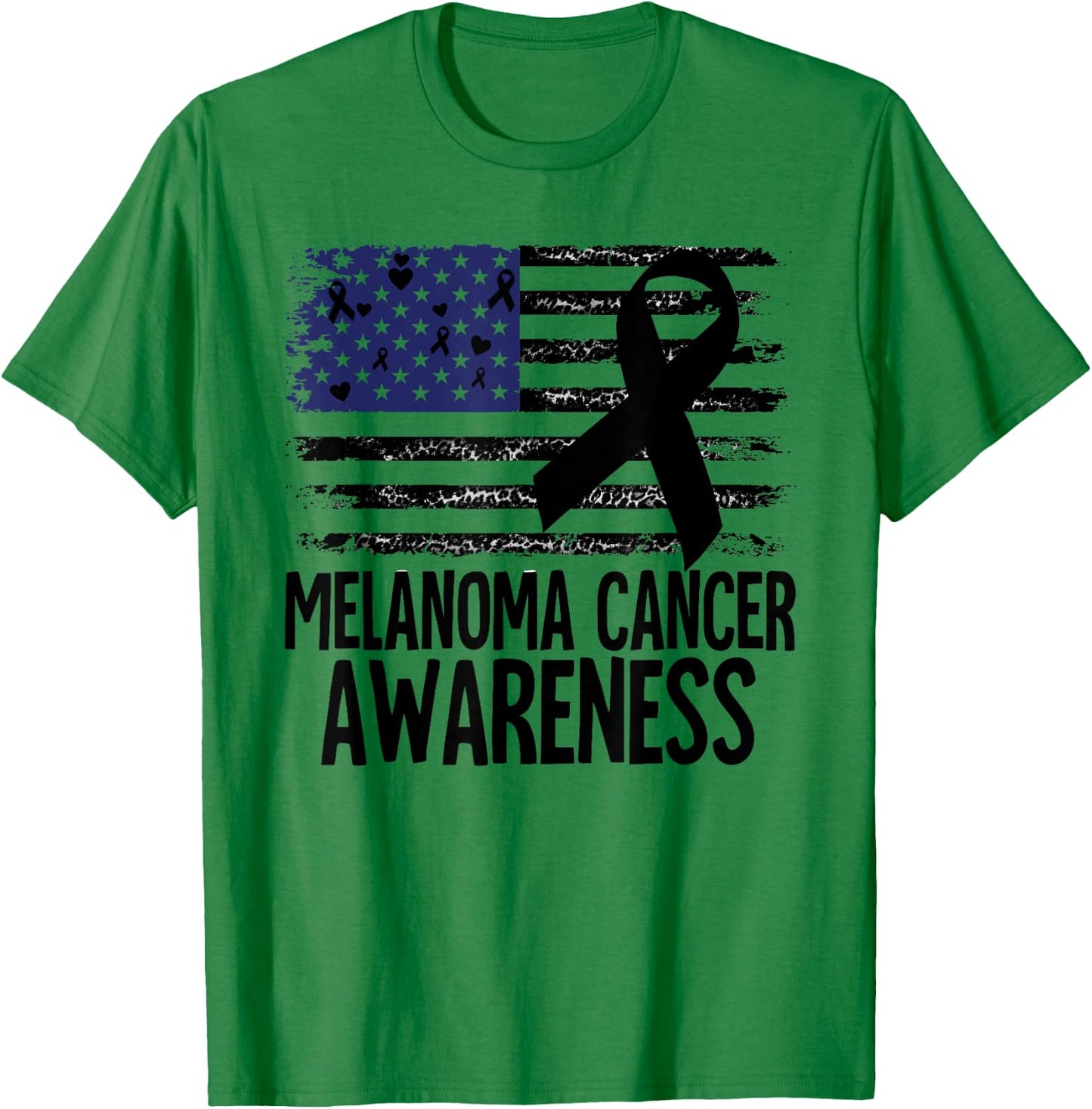 Melanoma Cancer Awareness T-Shirt - T-Shirt | Irish Green