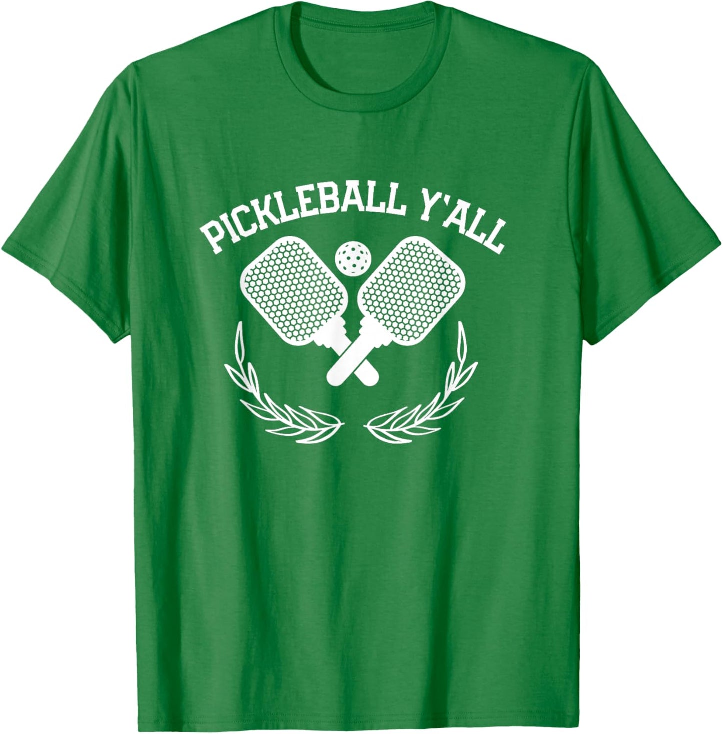 Pickleball Y'all Funny T-Shirt - T-Shirt | Irish Green