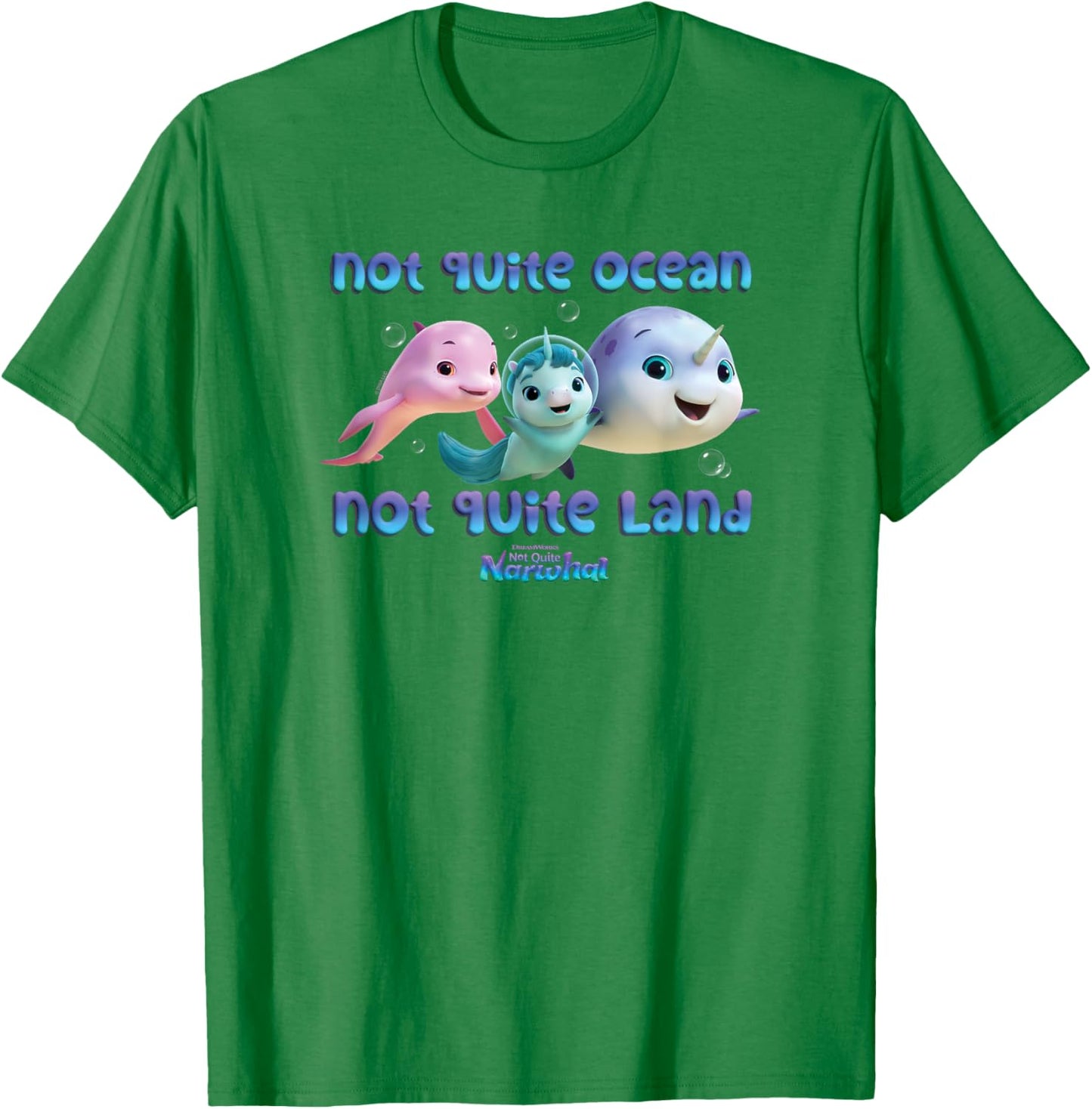 DreamWorks Not Quite Narwhal Ocean Land T-Shirt - T-Shirt | Irish Green