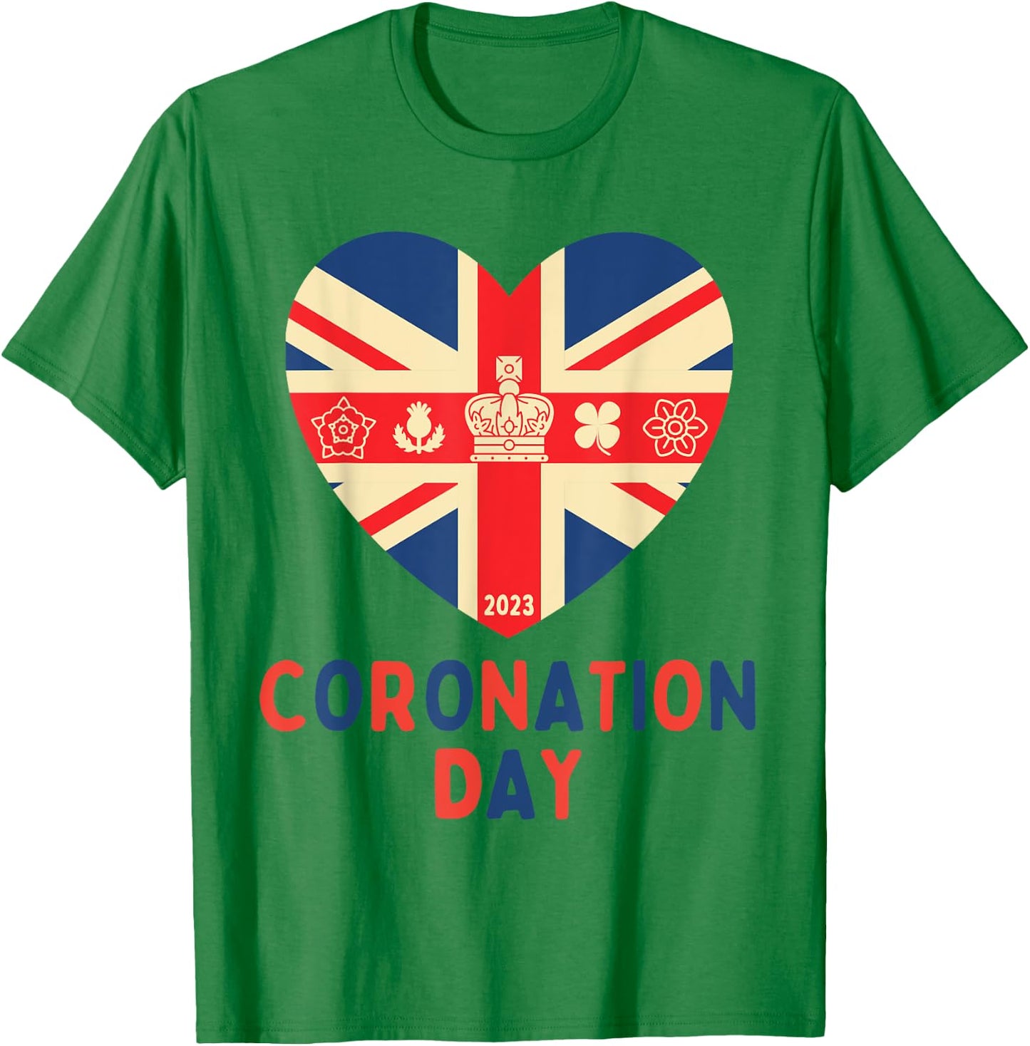 King's Coronation Day 2023 For Kids & Adults T-Shirt - T-Shirt | Irish Green