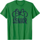 Disney Minnie Mouse Ears Senior Outline T-Shirt - T-Shirt | Irish Green