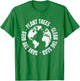 Earth Day Save Bees Plant Trees Clean Seas Environmentalist T-Shirt - T-Shirt | Irish Green
