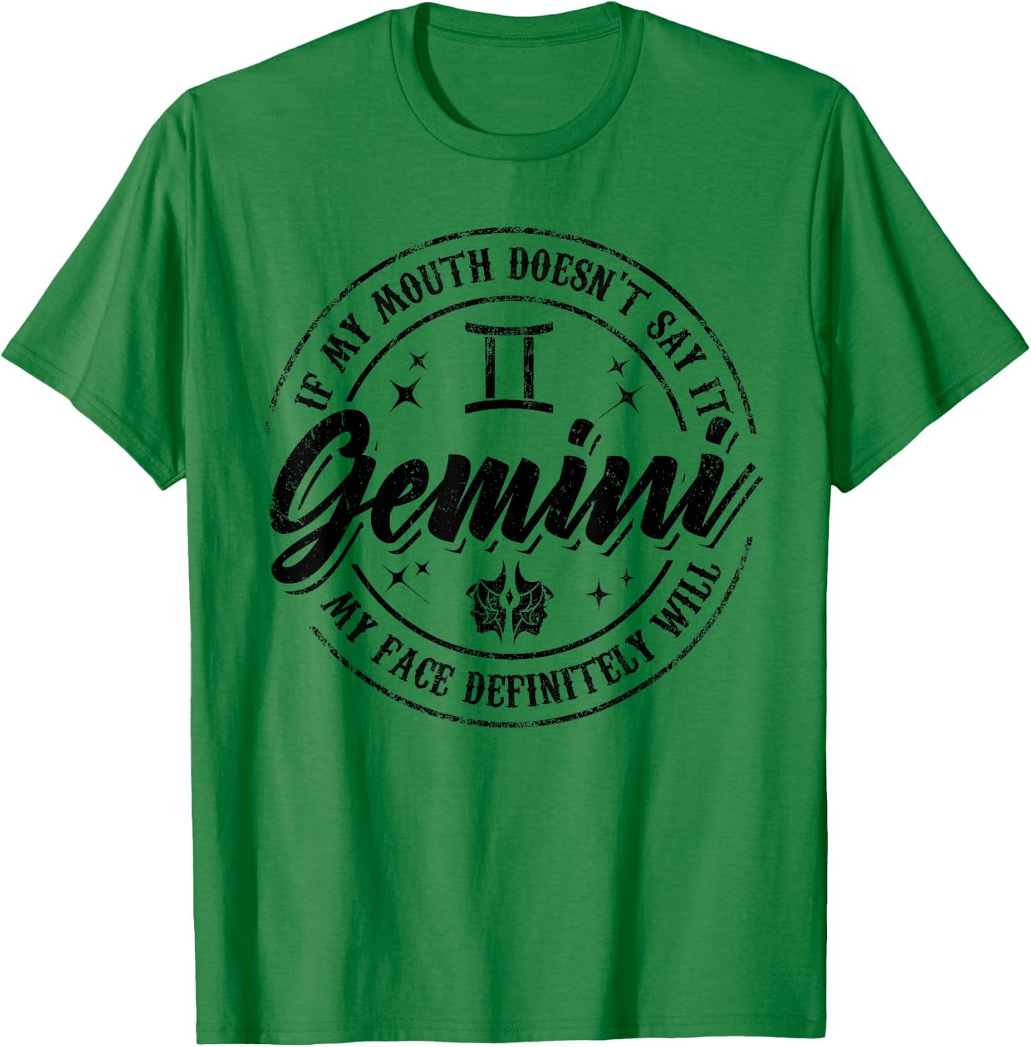 Gemini Horoscope Astrology Birthday Zodiac Sign Men Women T-Shirt - T-Shirt | Irish Green
