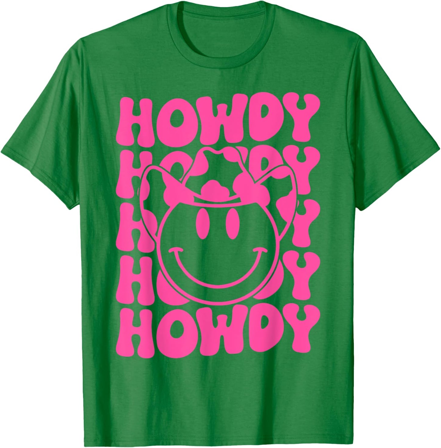 Groovy Howdy Rodeo Western Country Southern Cowgirl T-Shirt - T-Shirt | Irish Green