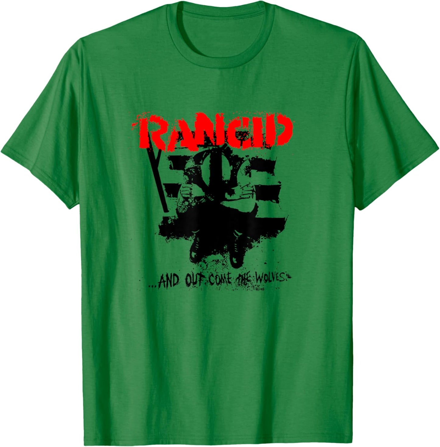 Rancid - Official Merchandise - And Out Come The Wolves T-Shirt - T-Shirt | Irish Green