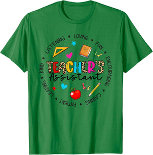Teacher Assistant Appreciation Back To School T-Shirt - T-Shirt | Irish Green