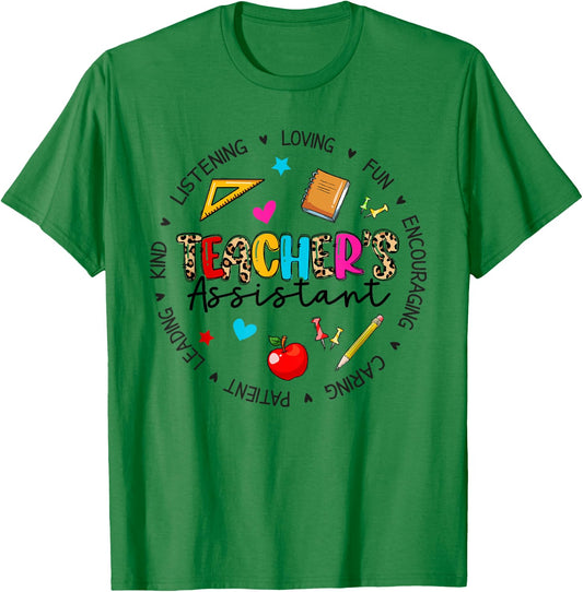 Teacher Assistant Appreciation Back To School T-Shirt - T-Shirt | Irish Green