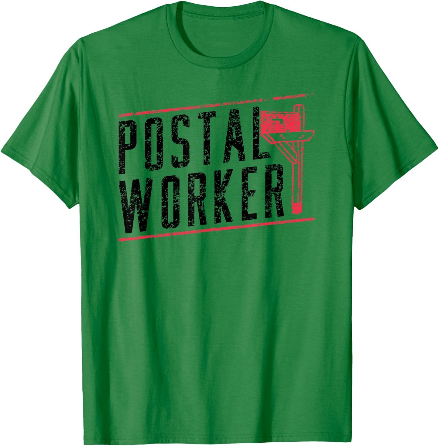 Postal Worker Courier Postman Mailman Mail T-Shirt - T-Shirt | Irish Green