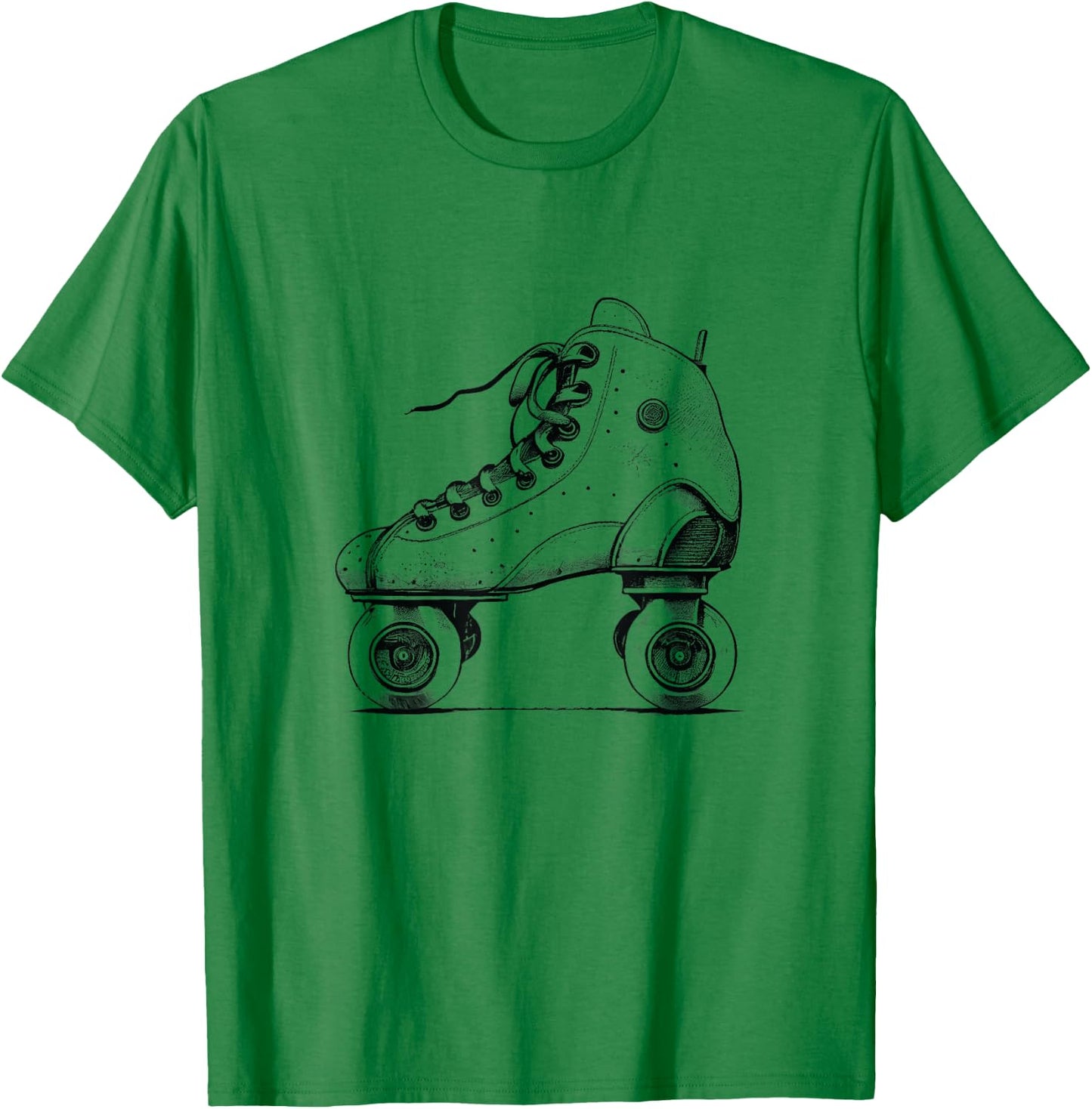 Rollerskates T Shirt 80's Vintage Roller Skates Disco derby T-Shirt - T-Shirt | Irish Green