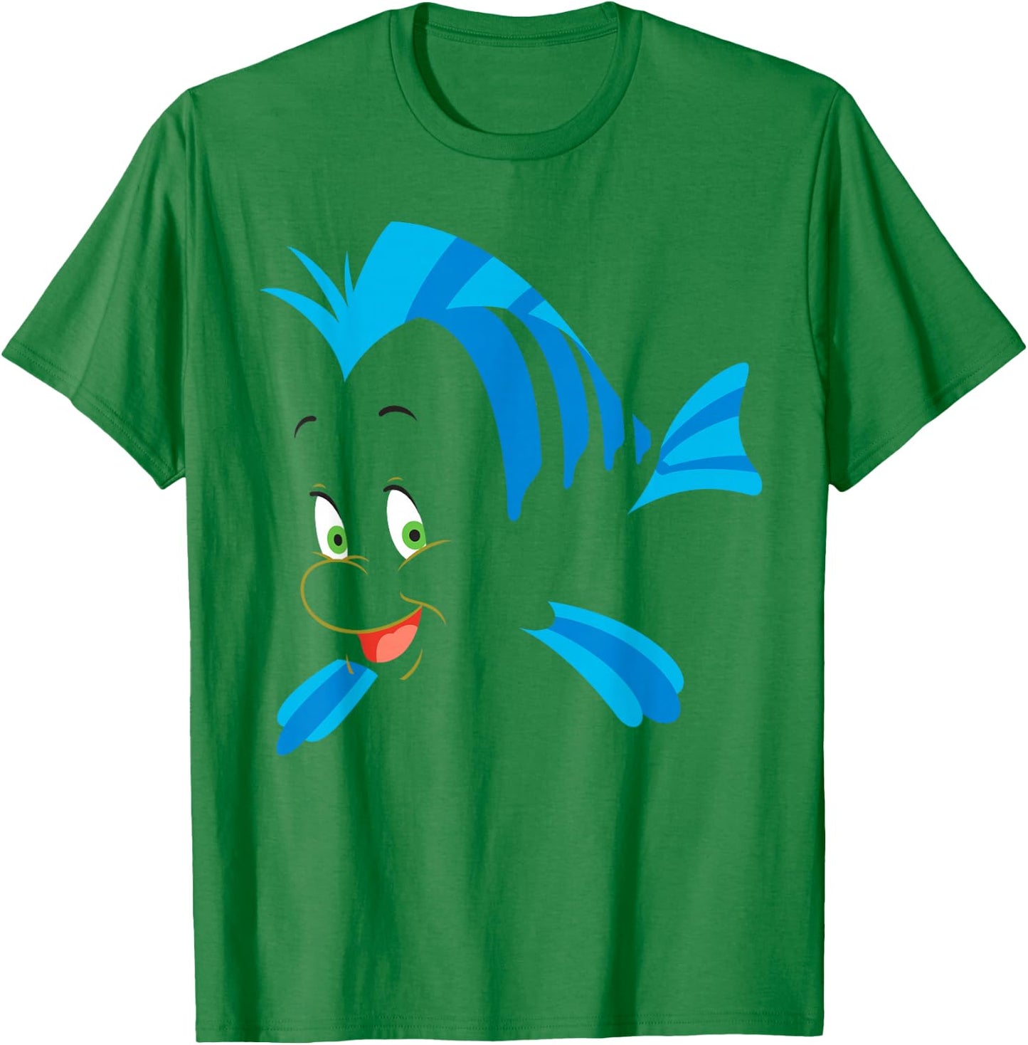 Disney The Little Mermaid Flounder Costume Small T-Shirt - T-Shirt | Irish Green