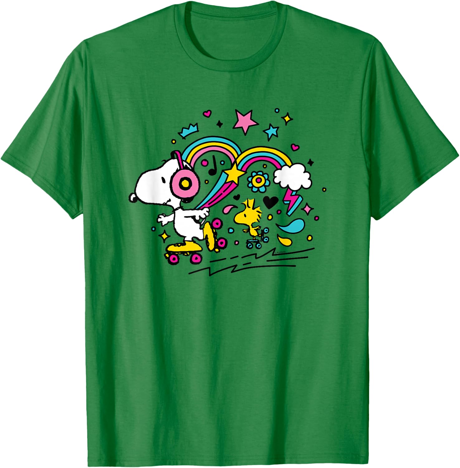 Peanuts - Snoopy Woodstock T-Shirt - T-Shirt | Irish Green