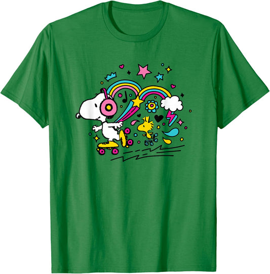 Peanuts - Snoopy Woodstock T-Shirt - T-Shirt | Irish Green