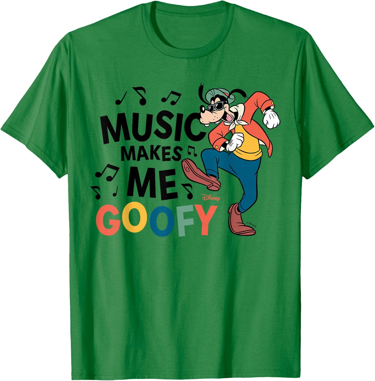 Disney - Music Makes Me Goofy T-Shirt - T-Shirt | Irish Green