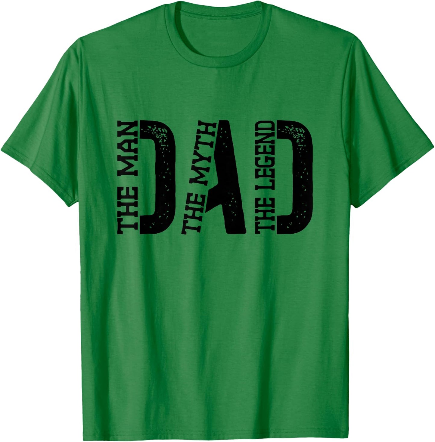 Dad The Man The Myth The Legend Print T-Shirt - T-Shirt | Irish Green