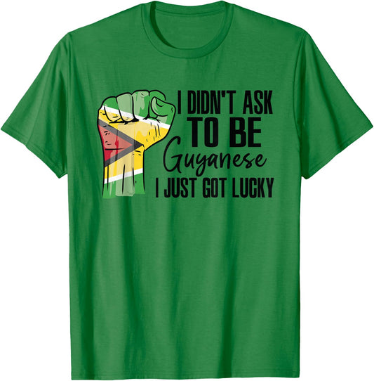 Guyanese Guyana Flag Grown Guyanese Roots Patriot T-Shirt - T-Shirt | Irish Green