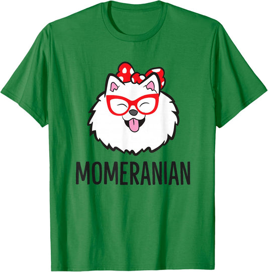 Pomeranian Mom Funny Momeranian Cute Pomeranian T-Shirt - T-Shirt | Irish Green