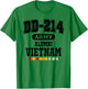 DD-214 Army Vietnam Veteran Black T-Shirt - T-Shirt | Irish Green