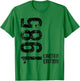 40th Birthday 40 Years Old Man Woman Vintage 1985 T-Shirt - T-Shirt | Irish Green