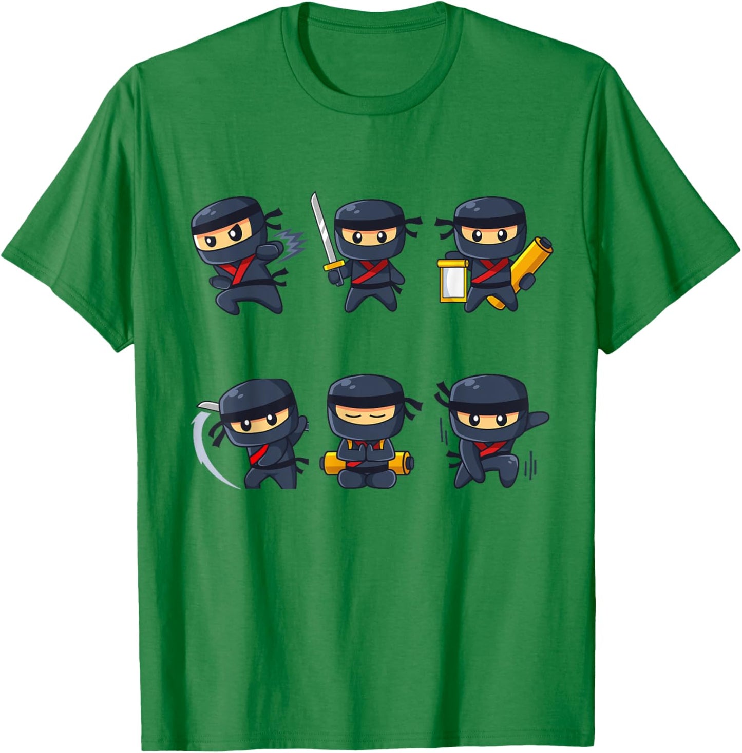Ninja Disguise Kids Cool Ninjas Boys Girls T-Shirt - T-Shirt | Irish Green