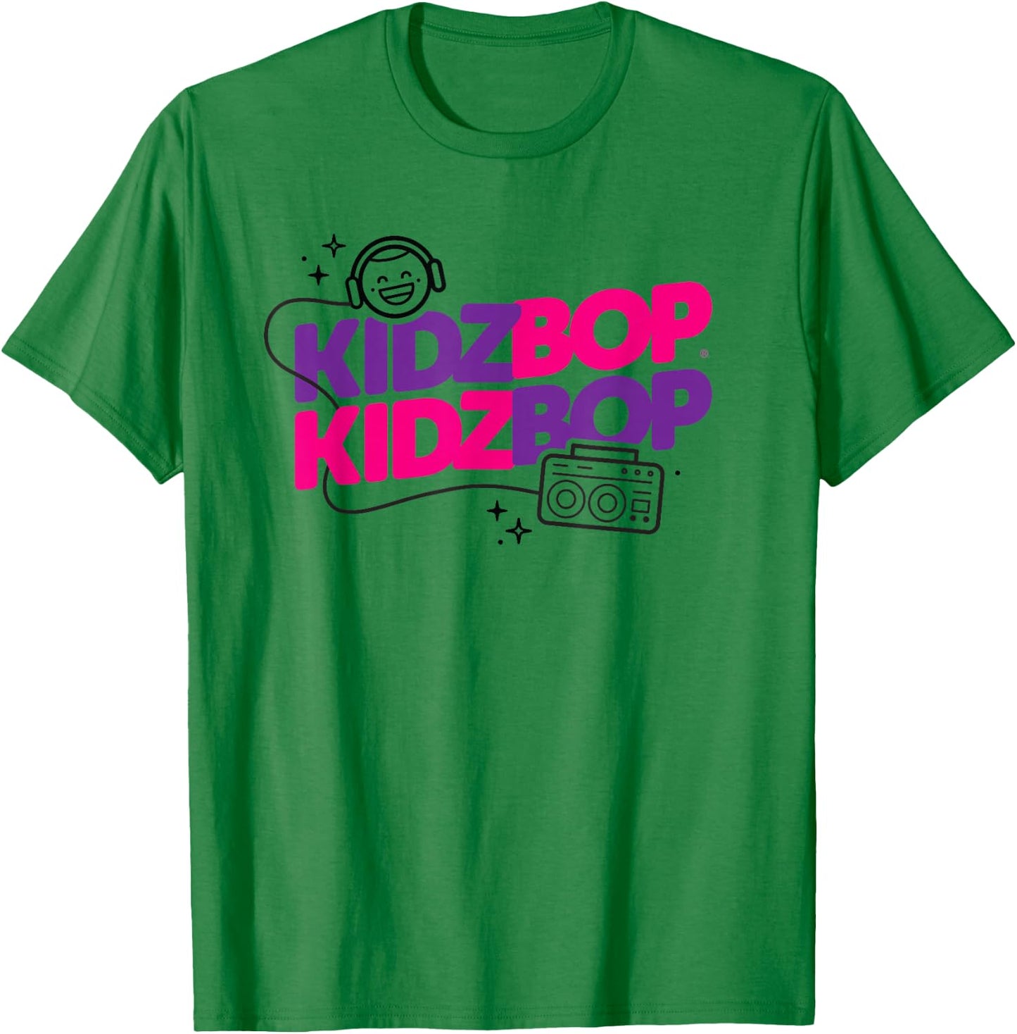 Kidz BOP - Ultimate Playlist Boombox T-Shirt - T-Shirt | Irish Green