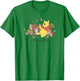Disney Winnie The Pooh Piglet and Pooh Floral Butterfly Small T-Shirt - T-Shirt | Irish Green