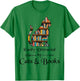 Easily Distracted By Cats And Books Cat Book Lover Cute Cat T-Shirt - T-Shirt | Irish Green