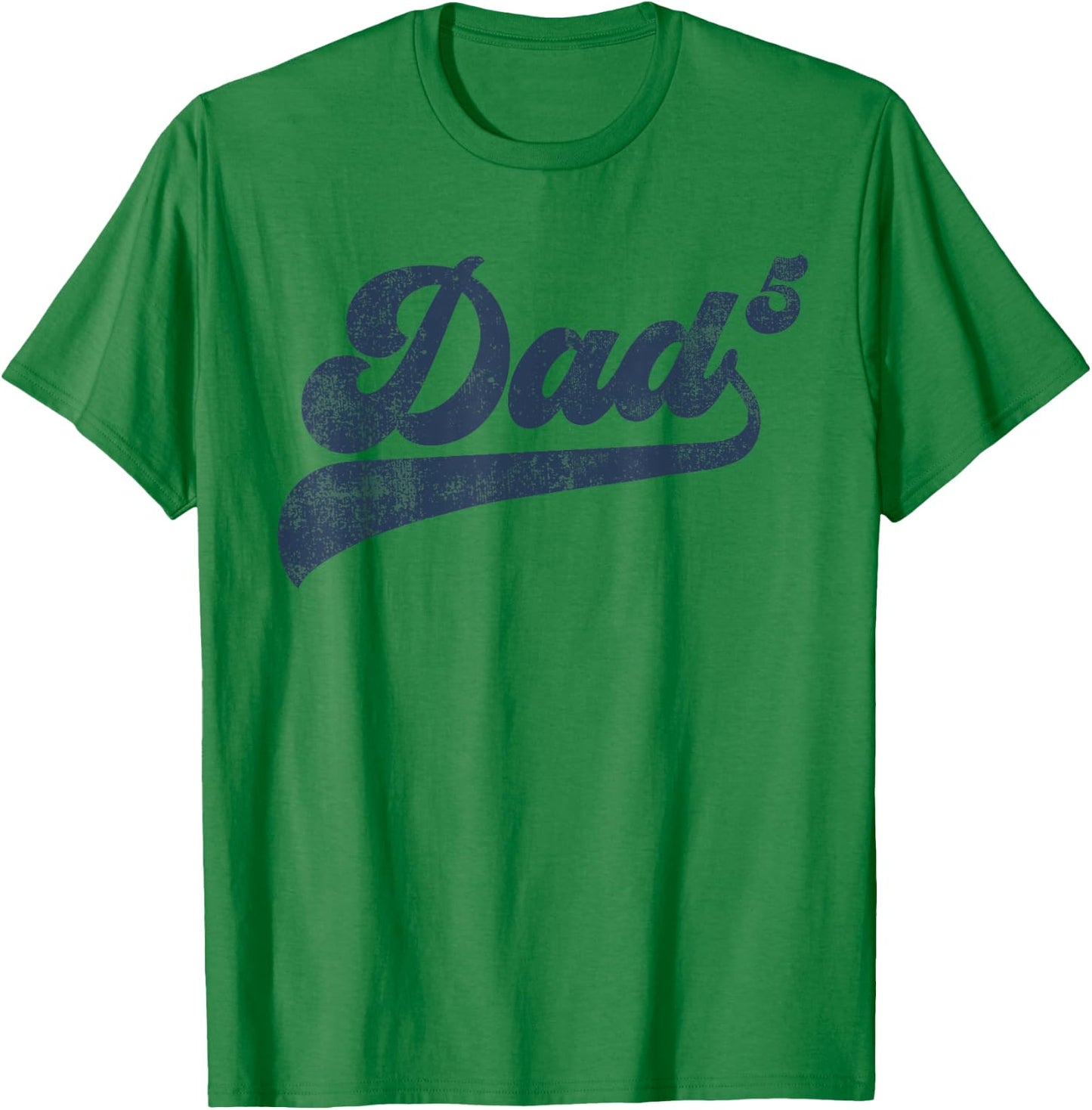 Dad5 Daddy Of 5 Kids Gifts Father Of Five Fifth Time Dad T-Shirt - T-Shirt | Irish Green