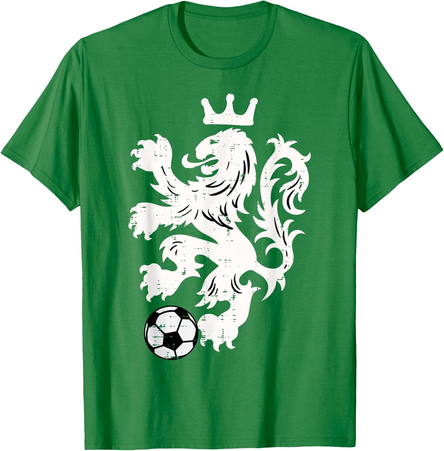Netherlands Lion Dutch Orange Soccer Fan Men Women Kids T-Shirt - T-Shirt | Irish Green