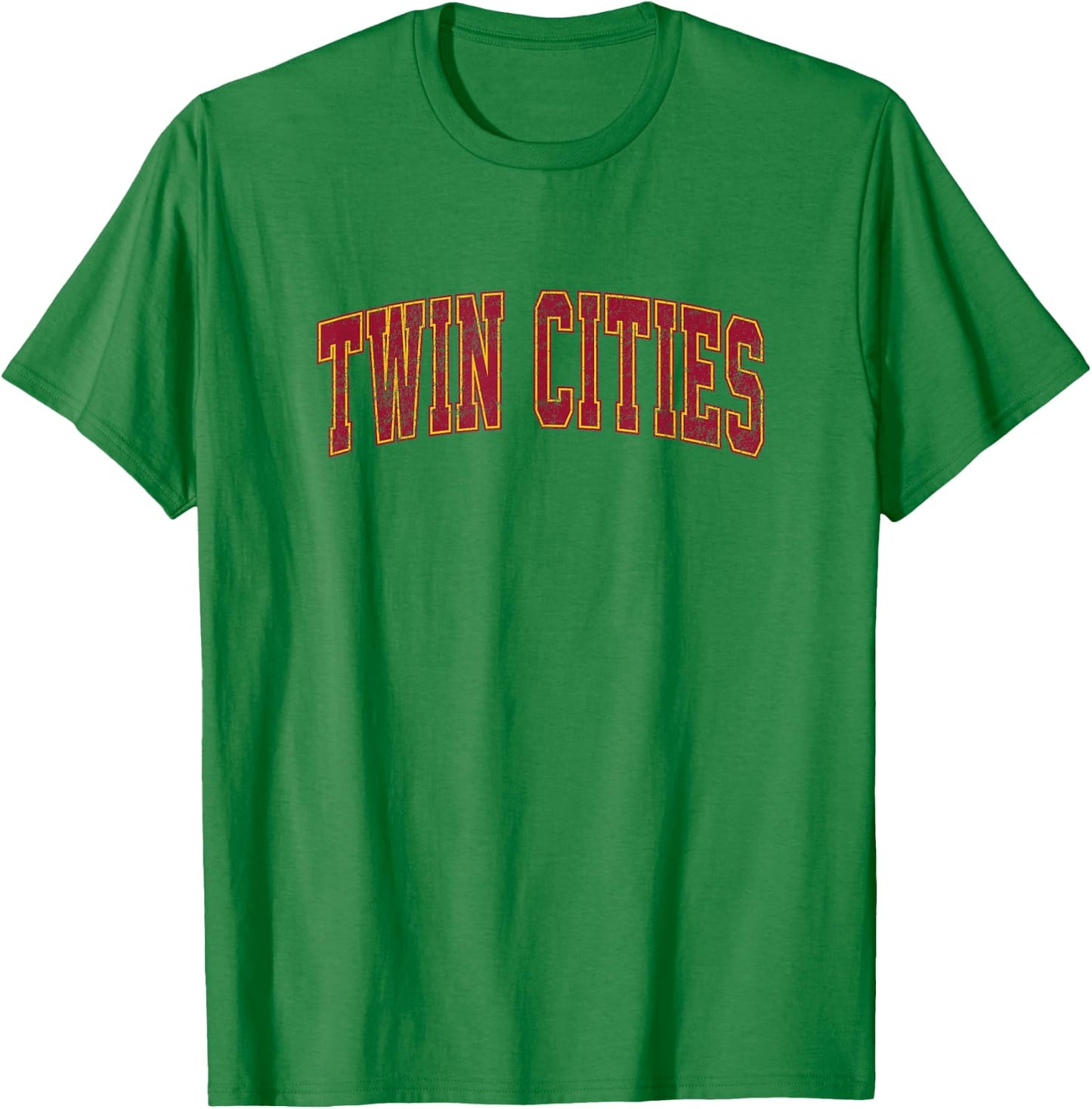 Twin Cities Minnesota MN Vintage Athletic Sports T-Shirt - T-Shirt | Irish Green