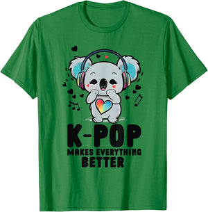 Kpop Bias Koala Pop Items Merch K-pop Merchandise T-Shirt - T-Shirt | Irish Green