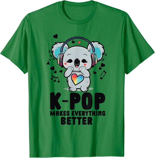 Kpop Bias Koala Pop Items Merch K-pop Merchandise T-Shirt - T-Shirt | Irish Green