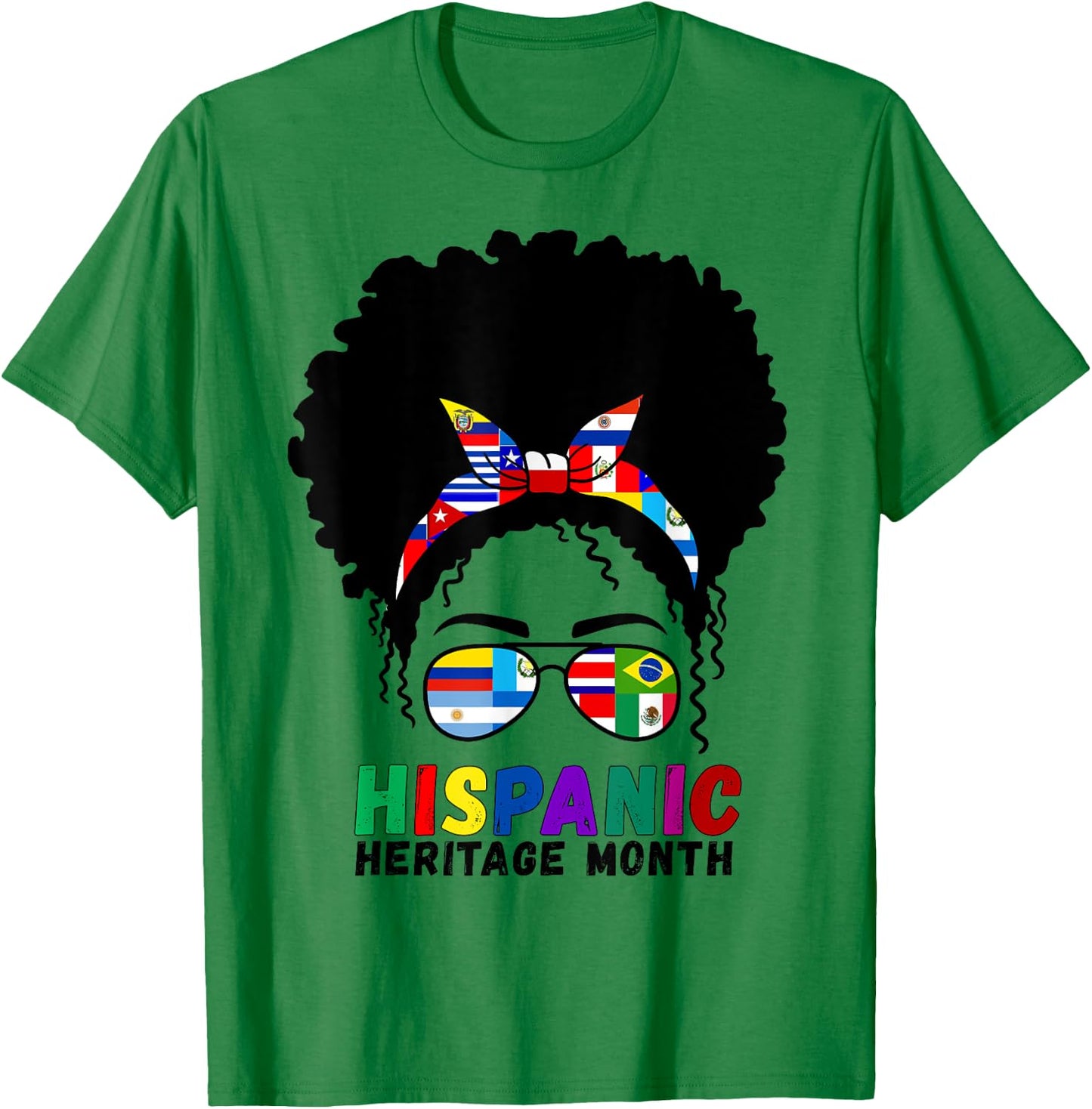 Hispanic Heritage Month Latino Country Flags Women T-Shirt - T-Shirt | Irish Green