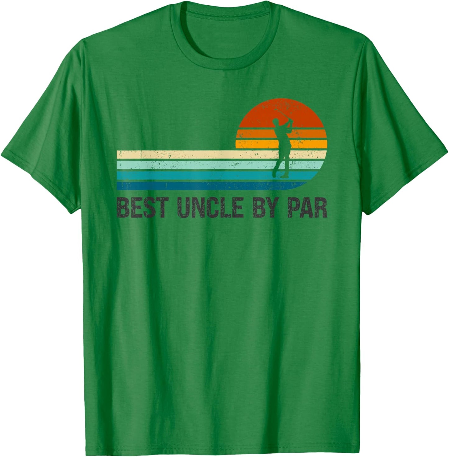 Best Uncle By Par Funny Golf Golfing Players Golfer Lover T-Shirt - T-Shirt | Irish Green