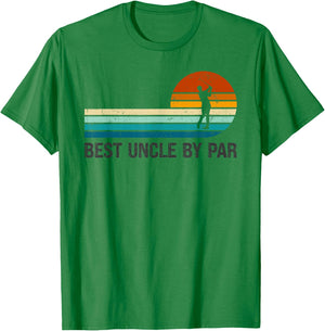 Best Uncle By Par Funny Golf Golfing Players Golfer Lover T-Shirt - T-Shirt | Irish Green