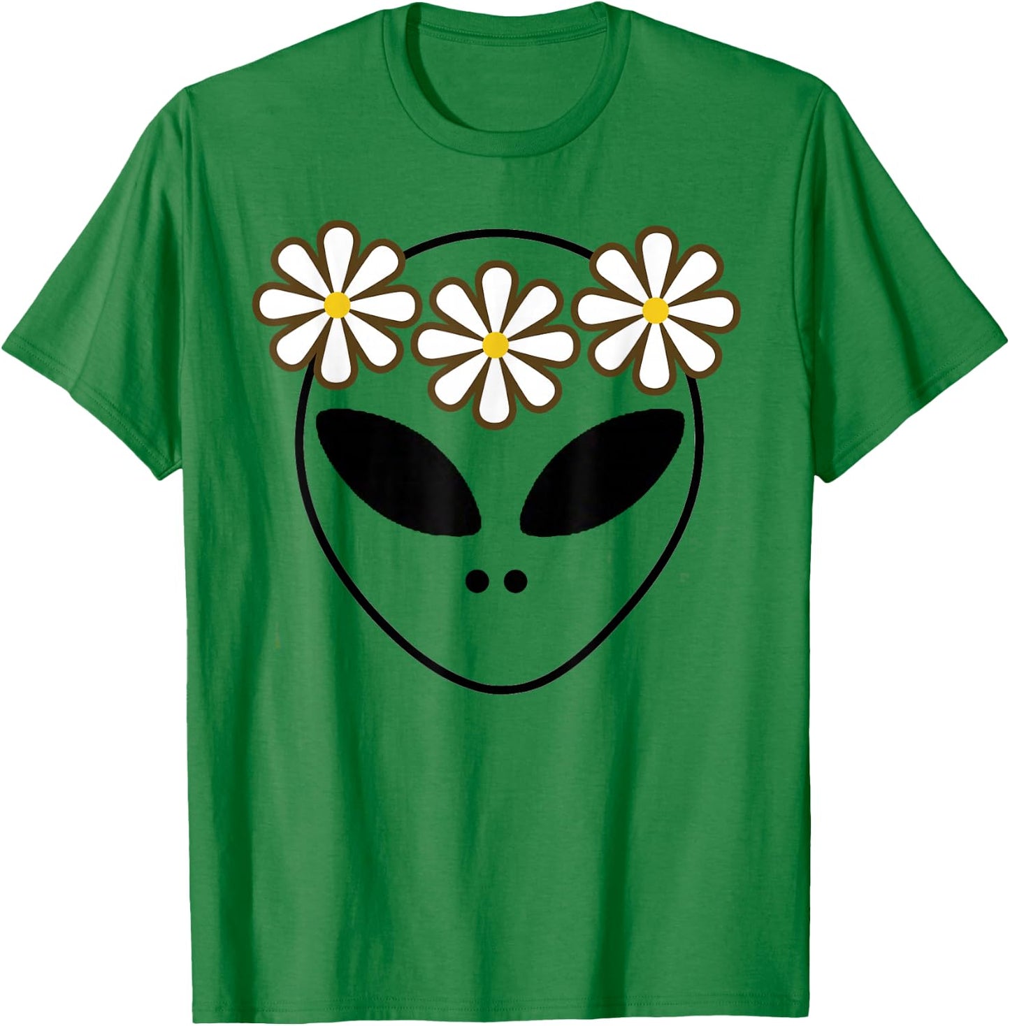 Alien Costume Halloween Cute Green Aliens Face Kawaii T-Shirt - T-Shirt | Irish Green