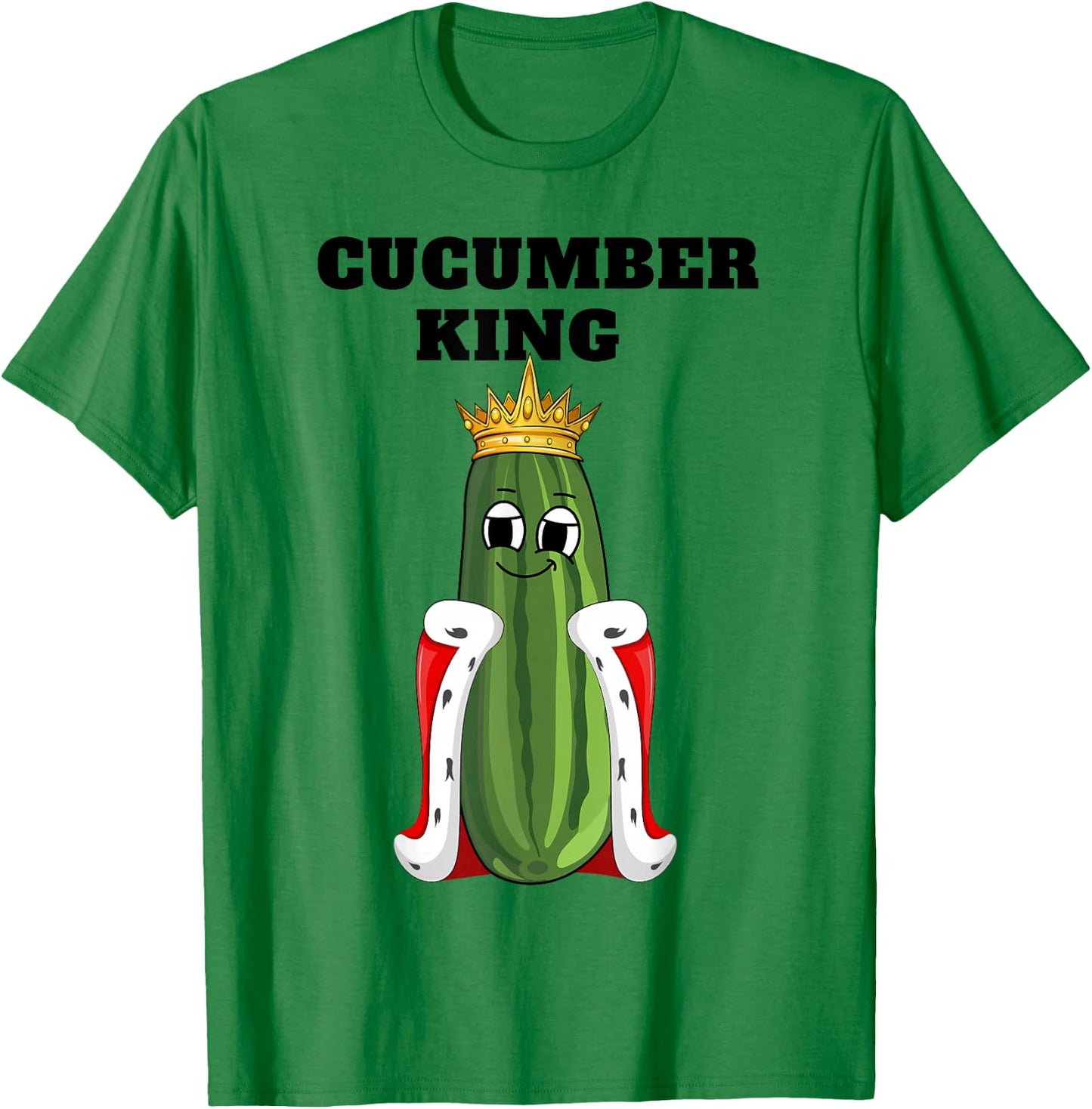 Cucumber King | Boys Cucumber Lover Design | Cucumber T-Shirt - T-Shirt | Irish Green