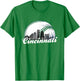 Vintage Cincinnati Skyline City Baseball Met At Gameday T-Shirt - T-Shirt | Irish Green