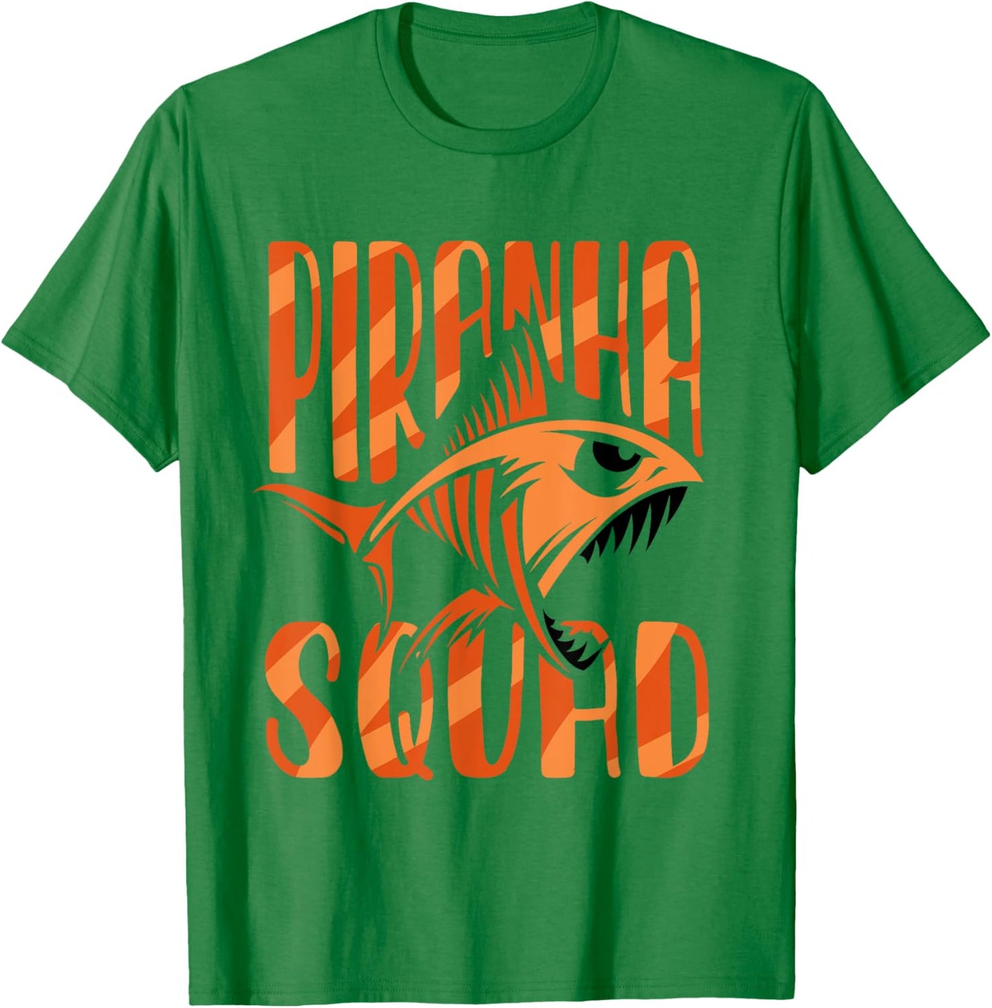 Piranha Squad Retro Lover Fish Piranhas T-Shirt - T-Shirt | Irish Green