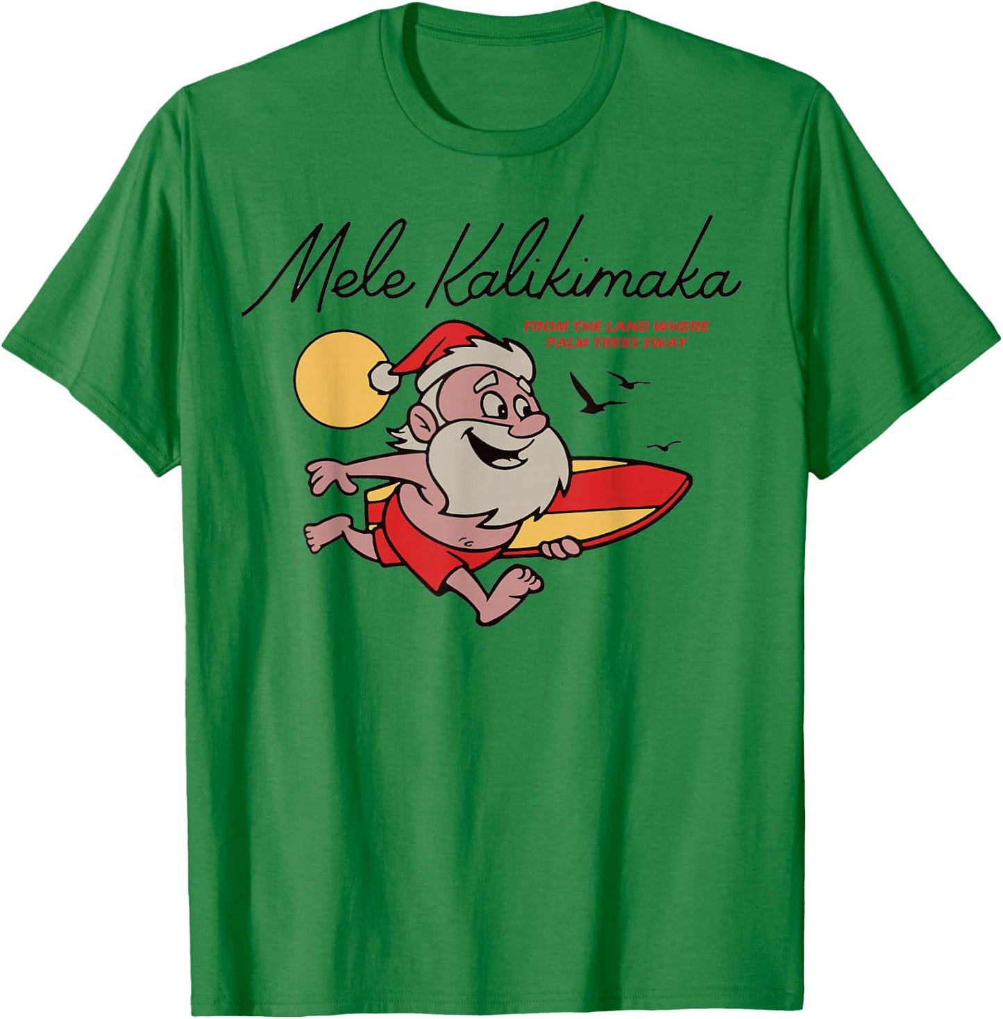 Mele Kalikimaka Hawaii Christmas T-Shirt - T-Shirt | Irish Green