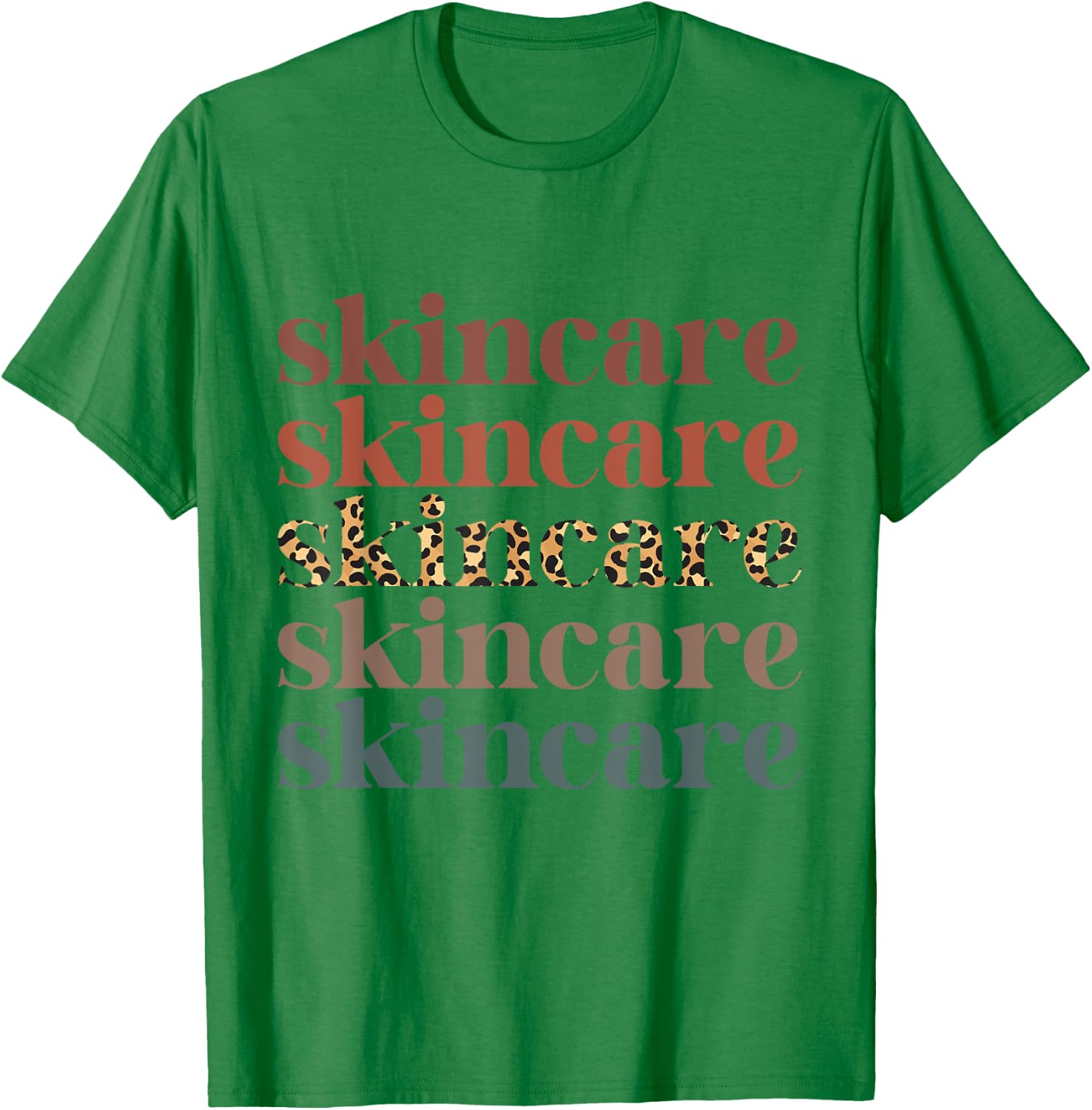 Skincare Skin Esthetician Skin care Retro Skincare T-Shirt - T-Shirt | Irish Green