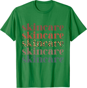Skincare Skin Esthetician Skin care Retro Skincare T-Shirt - T-Shirt | Irish Green