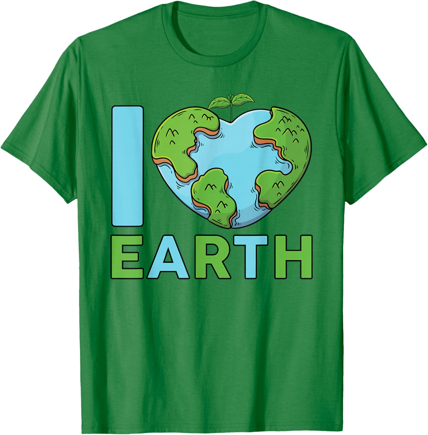 Earth Day 2023 - I'm Love Earth Heart Kids Toddler Boys T-Shirt - T-Shirt | Irish Green
