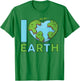 Earth Day 2023 - I'm Love Earth Heart Kids Toddler Boys T-Shirt - T-Shirt | Irish Green
