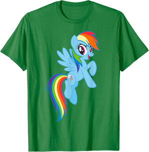 My Little Pony: Friendship is Magic Big Rainbow Dash T-Shirt - T-Shirt | Irish Green