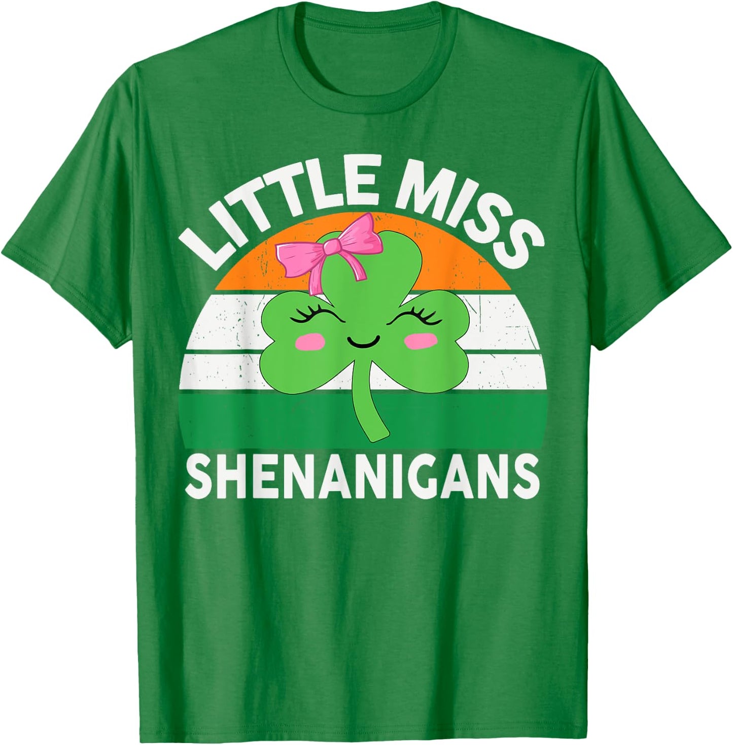 St Patricks Day Little Miss Shenanigans Irish Girls Toddlers T-Shirt - T-Shirt | Irish Green