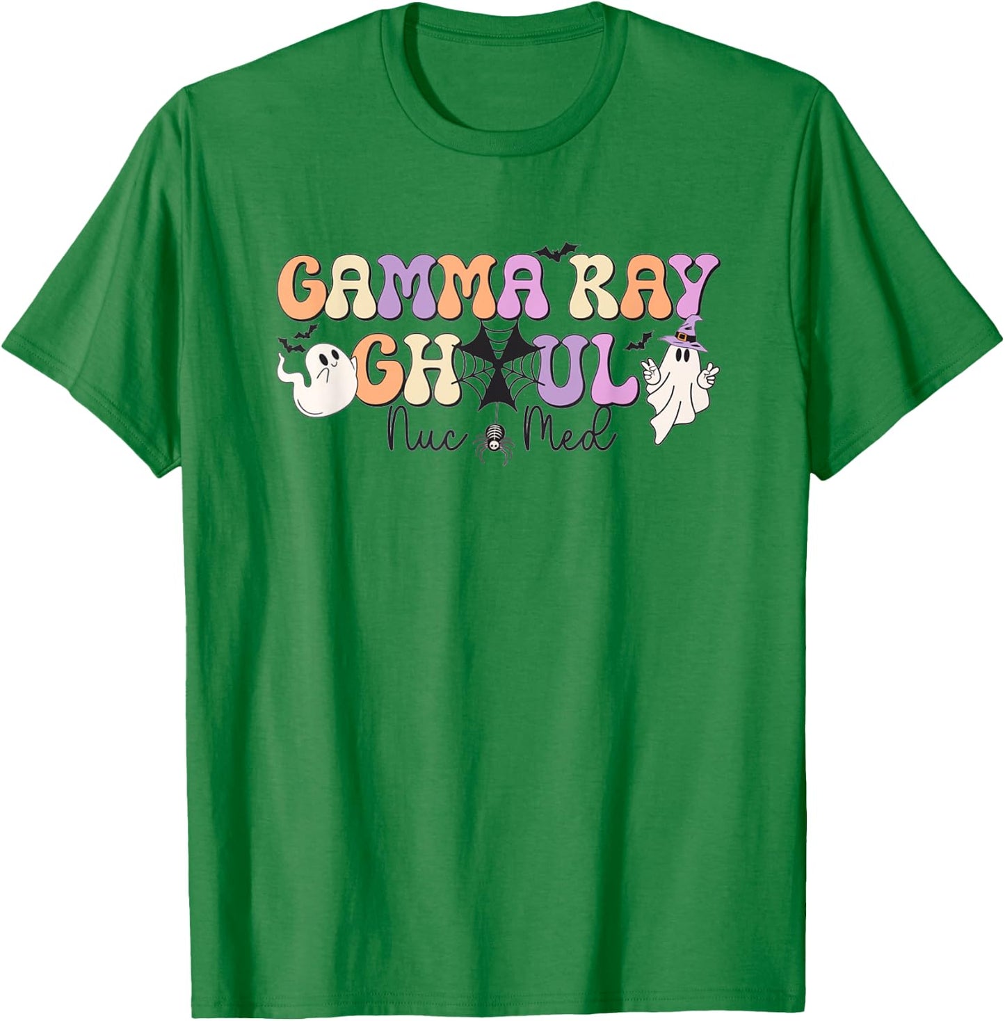 Retro Halloween Nuc Med Gamma Ray Ghoul Nuclear Medicine T-Shirt - T-Shirt | Irish Green